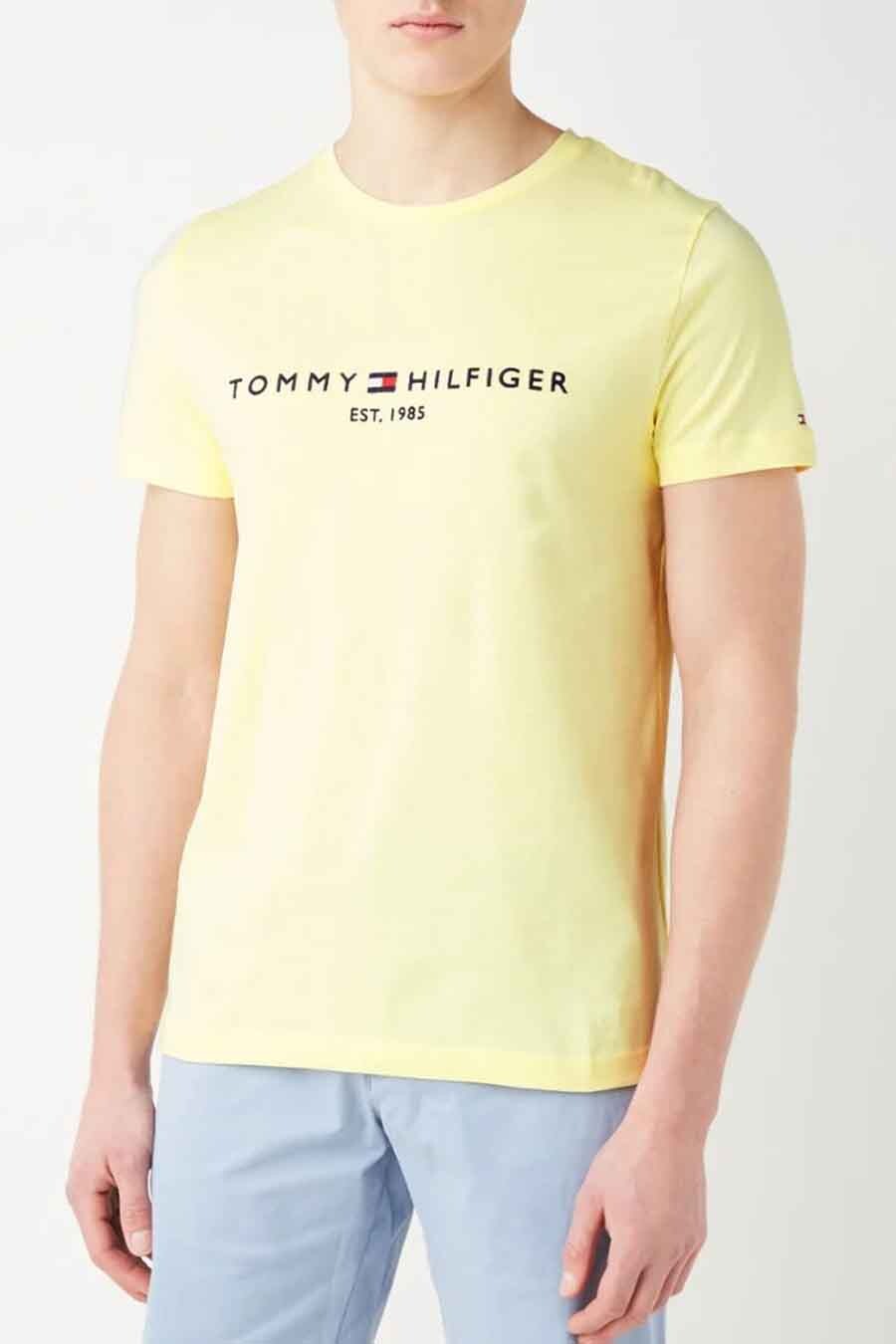 Tommy hilfiger shirt online geel